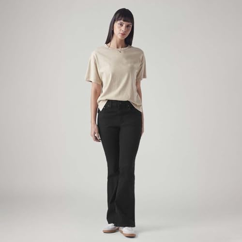 Levi's Women's 726 Black Flared Fit High Rise Jeans