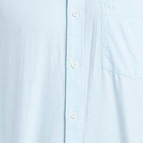 Color Plus Men's Half Sleeve Classic Fit Medium Blue Casual Shirt