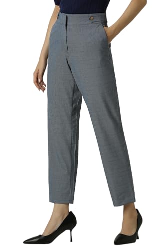 Van Heusen Women's Regular Casual Pants (VWTFFRGFH44455_Grey