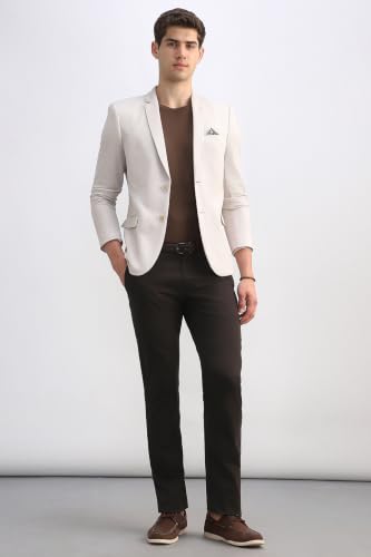 Men Black Solid Casual Trousers
