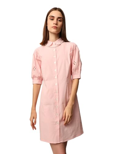 ONLY Women's Pink Shirt Dress