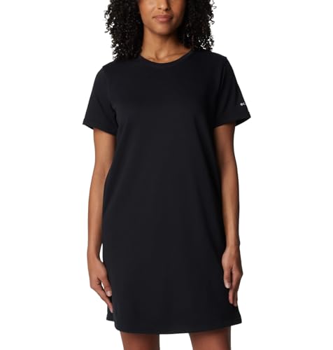Columbia Women's Trek French Terry Tee Dress, Black, Small