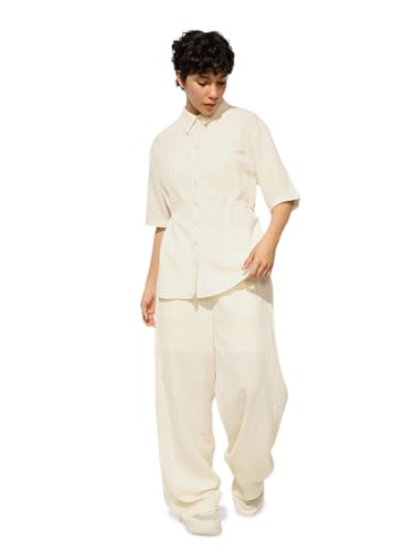 ONLY Women's Oversized Cream Shirt