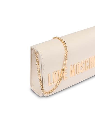 Love Moschino PU Handbag, GRS ivory