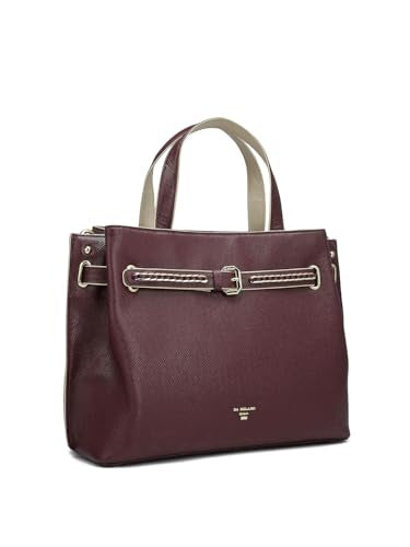 Da Milano Genuine Leather Maroon Satchel (01563) (Medium)