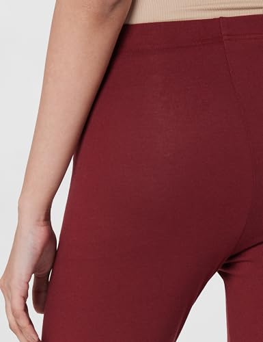 Jockey AW87 Women's Super Combed Cotton Elastane Stretch Leggings with Ultrasoft Waistband_Cabernet_L