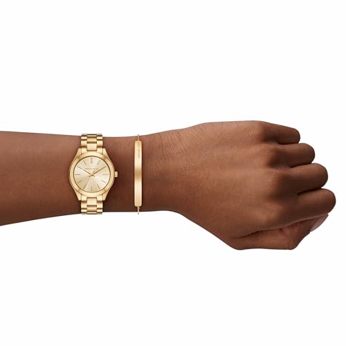 Michael Kors Slim Runway Silver Watch Set MK7563SET