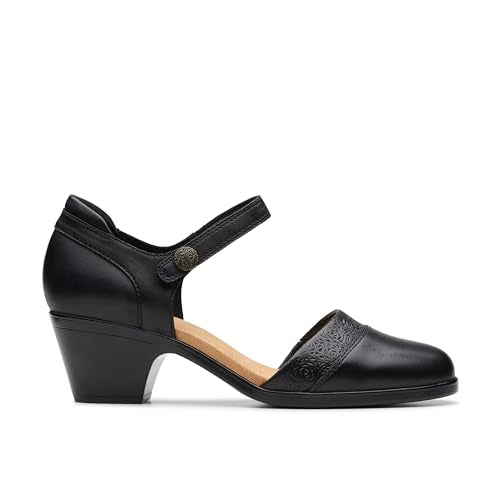 Clarks Womens Emily 2 Ketra, Black Leather, 4 UK