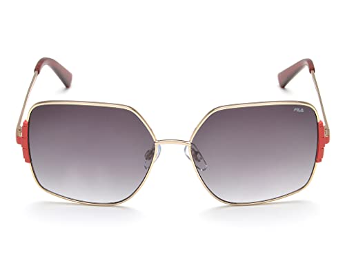 Fila eyewear 100% UV protected wayfarer sunglasses for women| Size medium with grey gradient polycarbonate lens