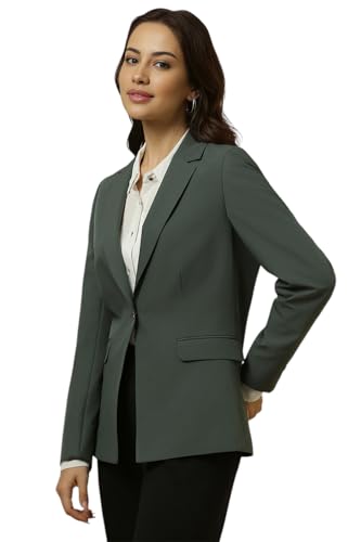 Allen Solly Women's Blazer (AHBZWRGPK88687_Grey