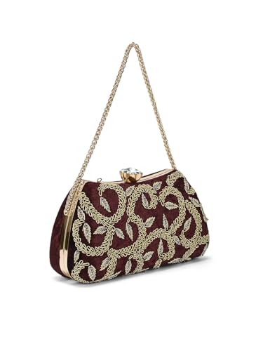 Lavie Signature Women's Trenton Handle Framed Clutch | Ladies Purse | Gift For Women