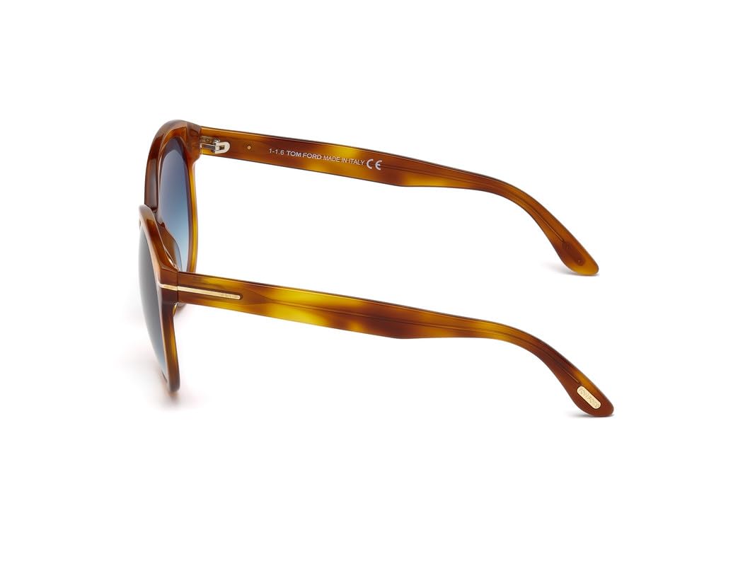 Tom Ford FT0503 53W Blond Havana Phillipa Round Sunglasses Lens Category 2 Size