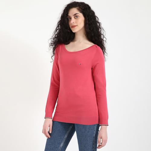 Tommy Hilfiger Womens Red Color Sweater (S)