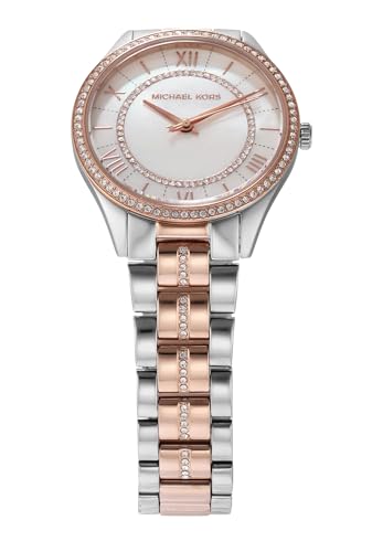 Michael Kors Stainless Steel Lauryn Analog White Dial Women Watch-Mk3979, Multi-Color Band