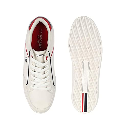 U.S. POLO ASSN. Mens Stanford 2.0 Off White Sneaker - 7 UK (2FD22180A01)