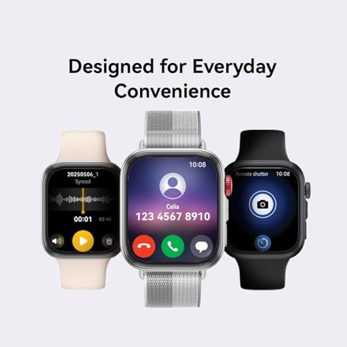 Huawei Watch FIT 4 smartwatch, 1.82" Large Display, Up to 10-Day Battery Life, Dual Band GPS, 100+ Sports Modes, Fitness Health Tracker, Emotional Assistant, Compatible with Android iOS, White