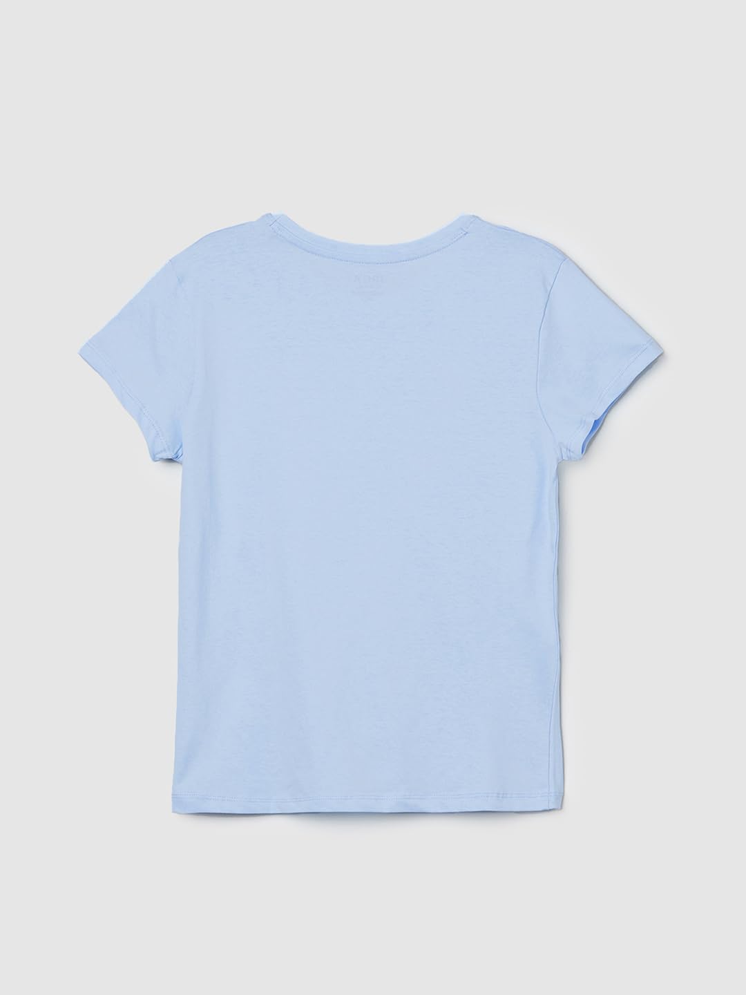 Max Girl's Regular Fit T-Shirt (S24EBT32_Light Blue_9-10Y