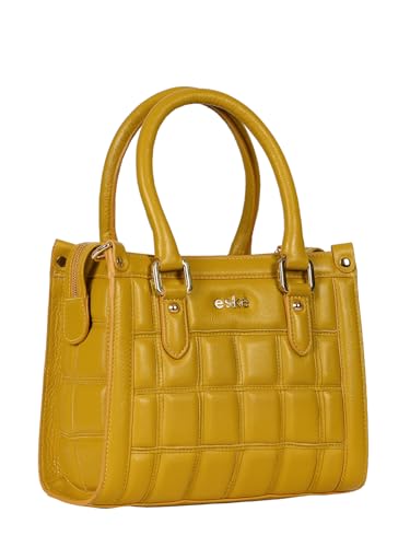 eske Viviana Genuine Leather Women's Handbag (Yellow)