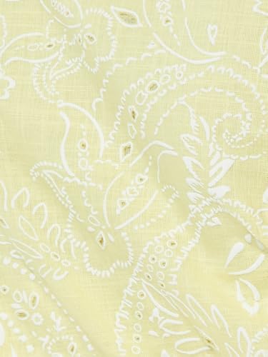 Max Women Printed Shirt Dress (Yellow_XS)