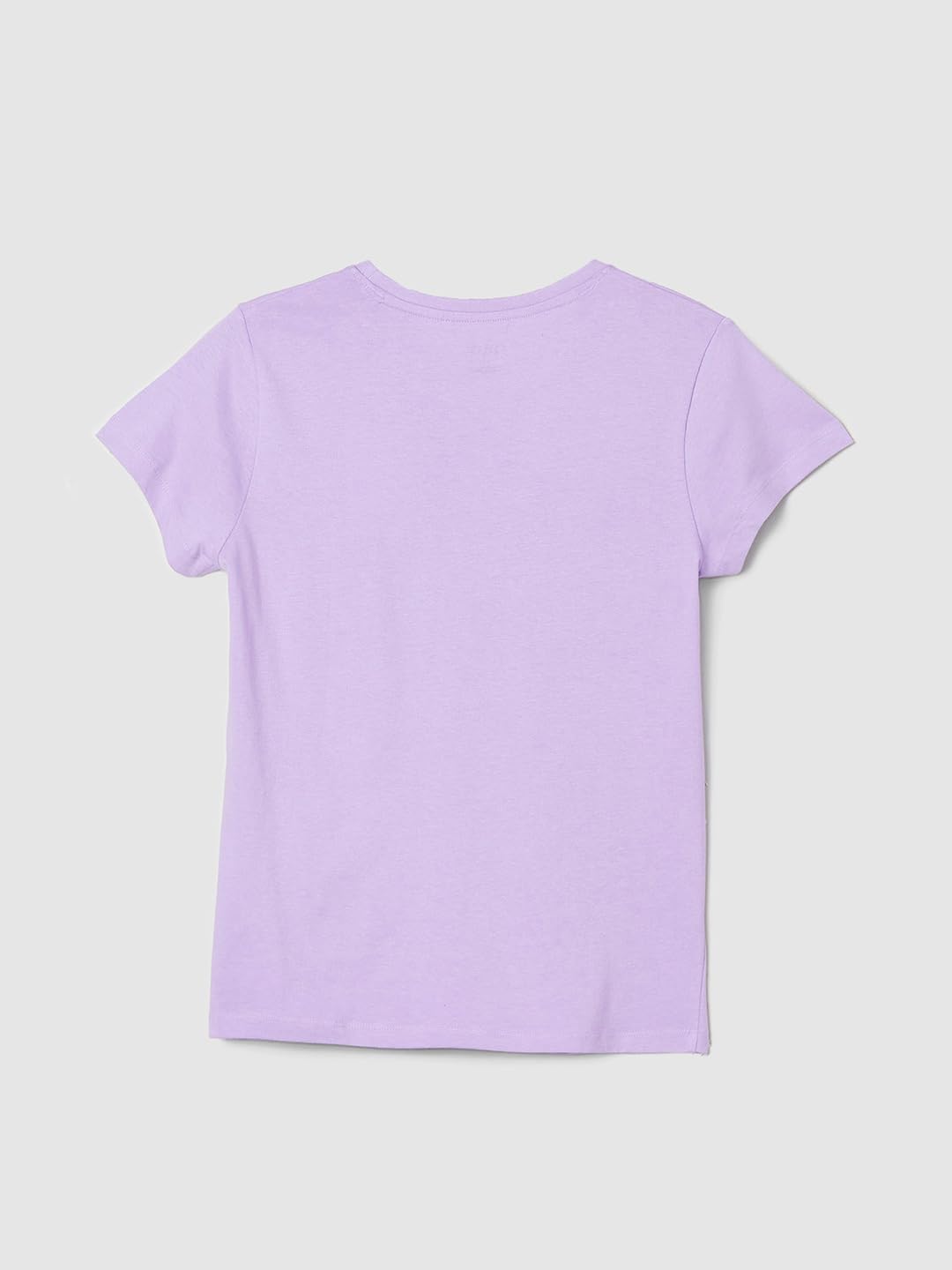 Max Girls Cotton Regular Fit T-Shirt (M24EBT39LILAC_Lilac, 13-14 Years
