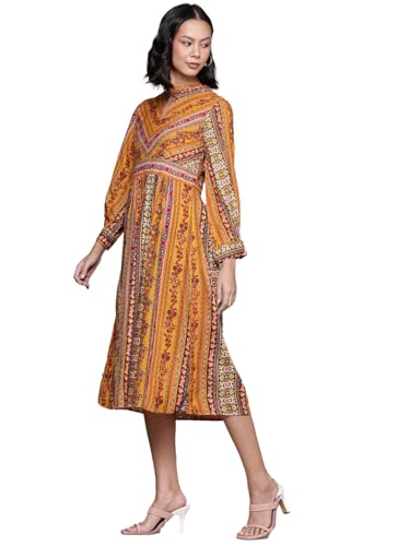 Aarke Ritu Kumar Yellow Meera Midi Dress