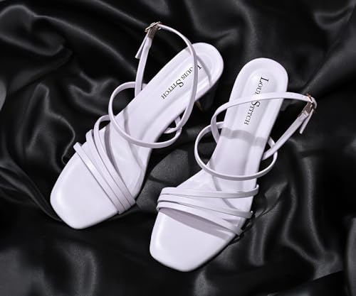 LOUIS STITCH Women’s Lilac Block Heel Sandals | Comfortable Sandal for Ladies | LSOF-LDBH-AC | UK-8