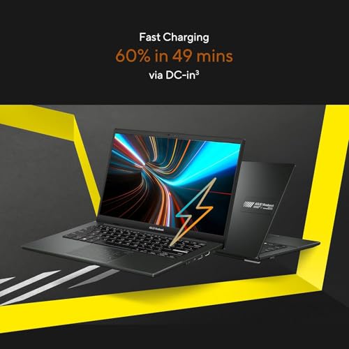 ASUS Vivobook Go 14, AMD Ryzen 5 7520U, 16GB RAM, 512GB SSD, FHD 14", Windows 11, Office Home 2024, M365 Basic (1Year)*, Black, 1.38kg, E1404FA-EB2542WS, AMD Radeon iGPU, 42WHrs, Thin & Light Laptop