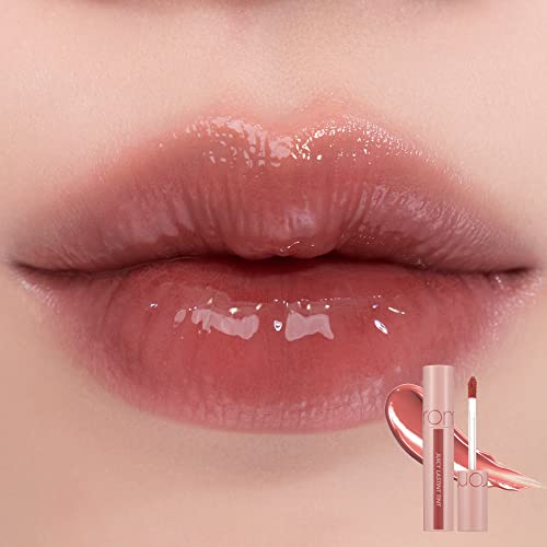 rom&nd Bare Juicy Lasting Glossy Tint 23 Nucadamia | High-Shine Lip Color | Smooth Application | Lightweight and Comfortable Wear | Hydrating Lip Tint for Everyday Use