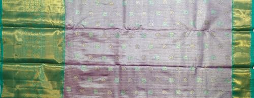 VFCollections Women's Kanchipuram Silk Pure Pattu Sarees With Blouse (VFC639-1)