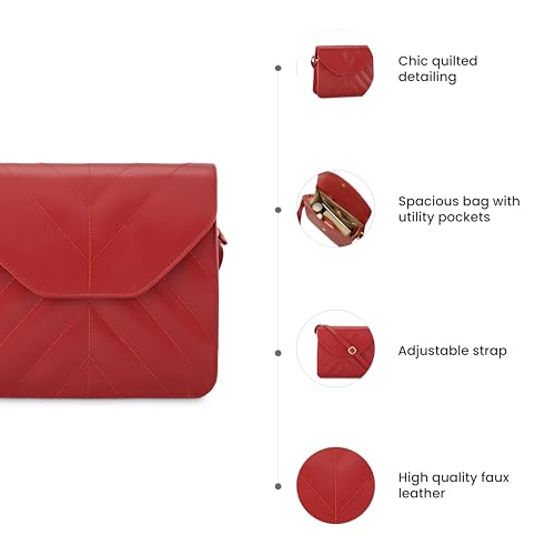 Fastrack Women's F23Sslsmv56Rd1 Sling Bag (Red)