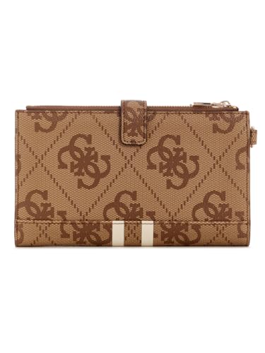 GUESS Latte Logo Printed Laurel Zip Organizer Wallet