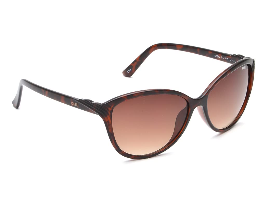 IDEE Gradient Butterfly Women's Sunglasses - (IDS2542C5SG|57|Brown Color Lens)