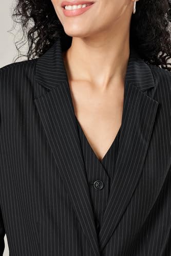 Annabelle by Pantaloons Women's Classic Regular Blazer (110157315004_Black