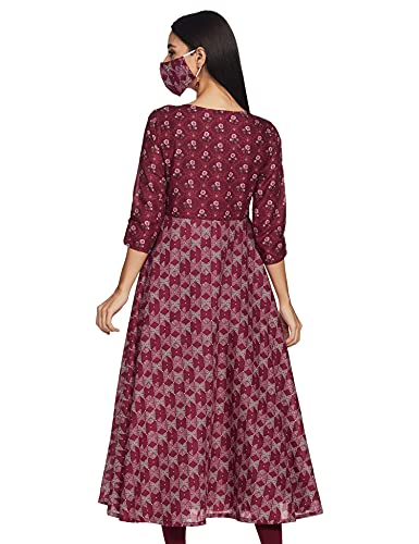 BIBA Women Printed Mix and Match(Casual D1299_Wine_42)