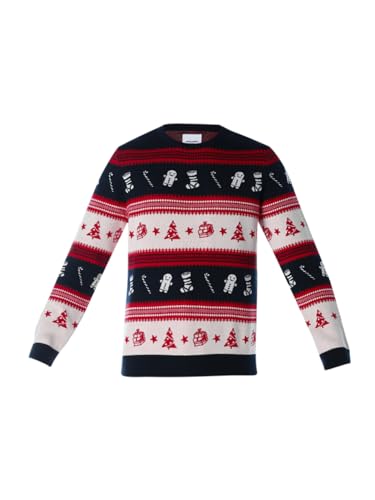 Jack & Jones Men Regular Fit Red Sweater