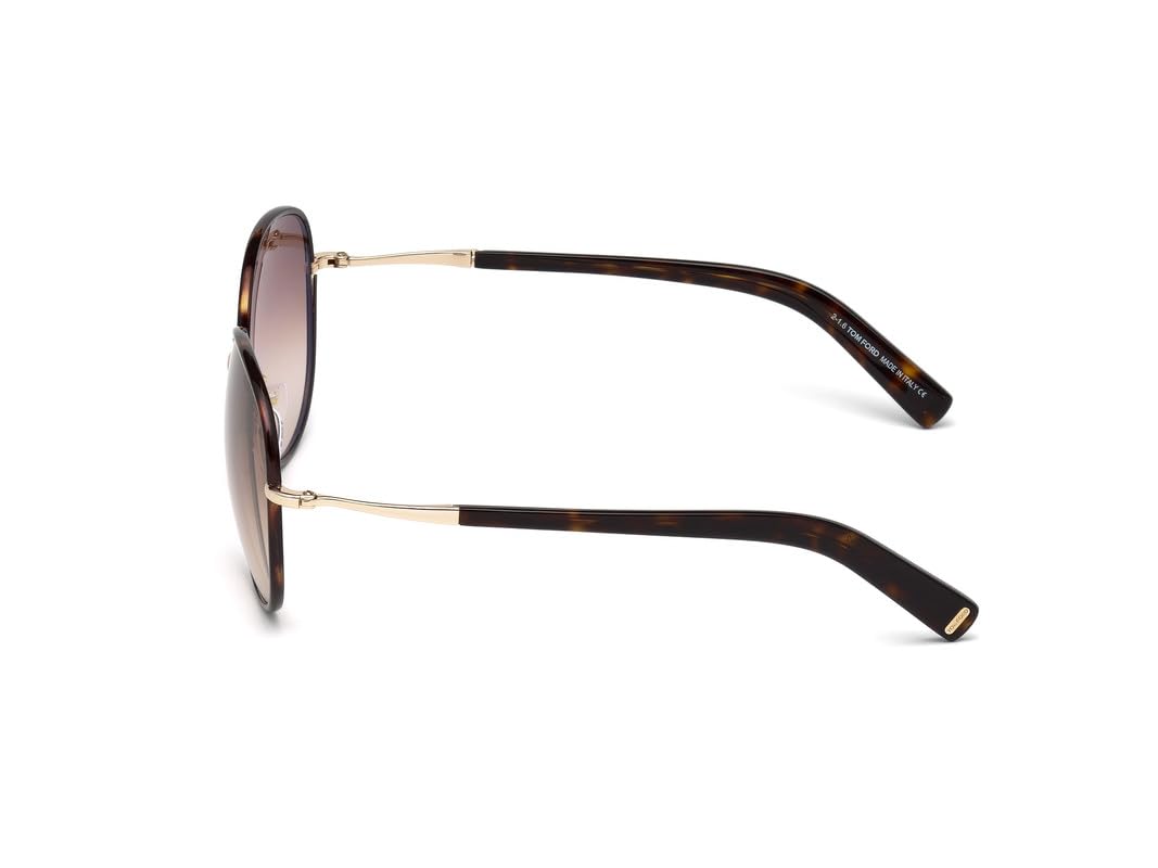 Tom Ford UV Protected Brown Geometric Full rim Sunglasses for Women - FT0498 59 52F