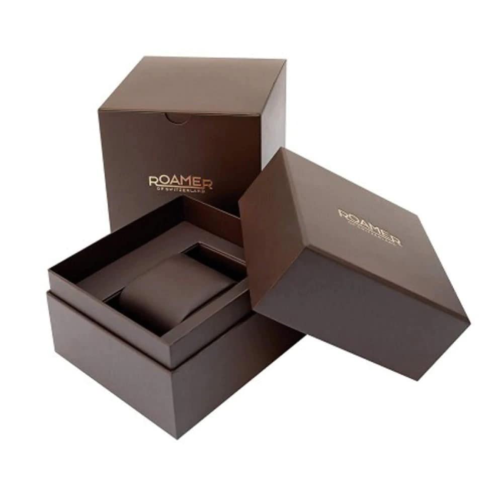 Roamer Black Dial with Gold Strap Rockshell Mark III Chrono Men's Watch - 220837 48 55 20