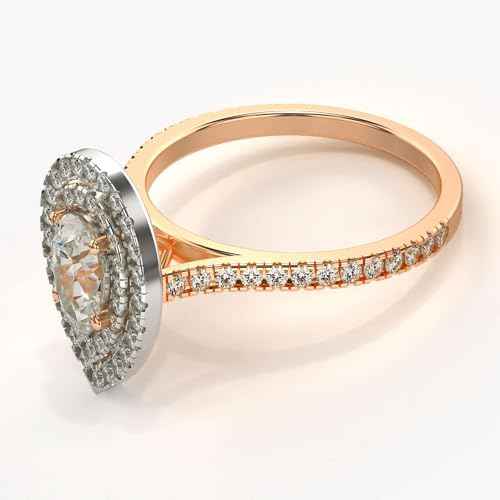 VALANOVA Hallmarked 14K Gold & Certified Lab Grown Diamond 0.71cts | Ring For Women's/Girls | Stylish & Elegant | VGR0467S | Ring Size: 8