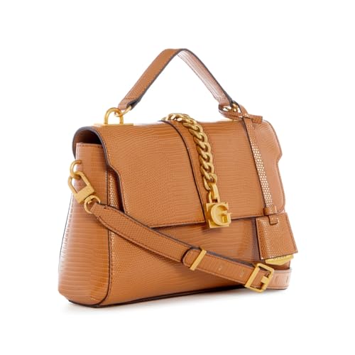 GUESS Women's Brown Textured Handbag| Ladies Purse Handbags | Gift For Ladies
