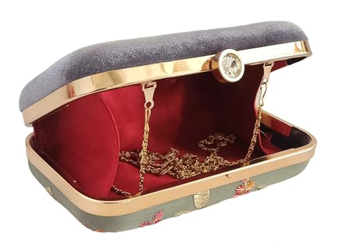 DUCHESS Women & Girls Grey Box Clutches