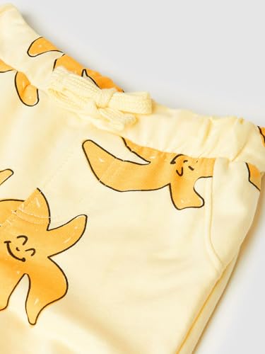 Max Boys Printed Shorts Set (Yellow_18-24 M)