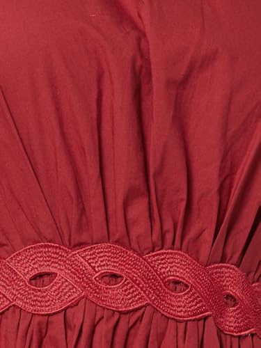 Max Women Solid A-line Dress (Red_XL)