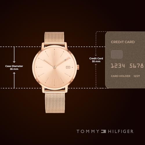 Tommy Hilfiger Analog Rose Gold Dial Stainless Steel Strap Watch for Women