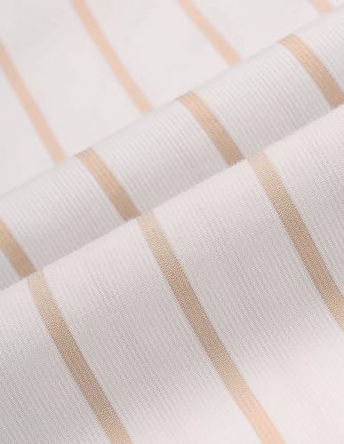 U.S.Polo ASSN. Men's Striped Tailored Fit Shirt (USSHT3133H_Beige