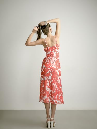 VERO MODA Women's Fit and Flare Red Dress