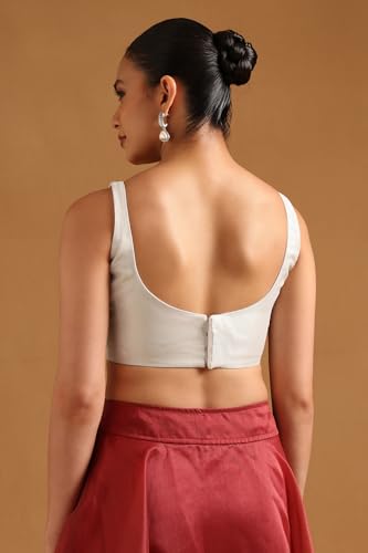 Soch Womens Silver Tissue Blouse