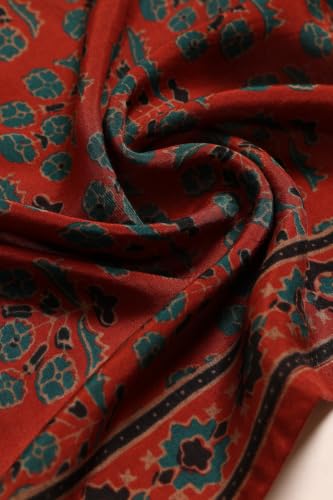 Soch Womens Teal Silk Blend Botanical Zari Embroidery Salwar Suit