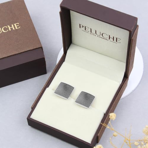 Peluche Black Metal Play Cufflinks for Men
