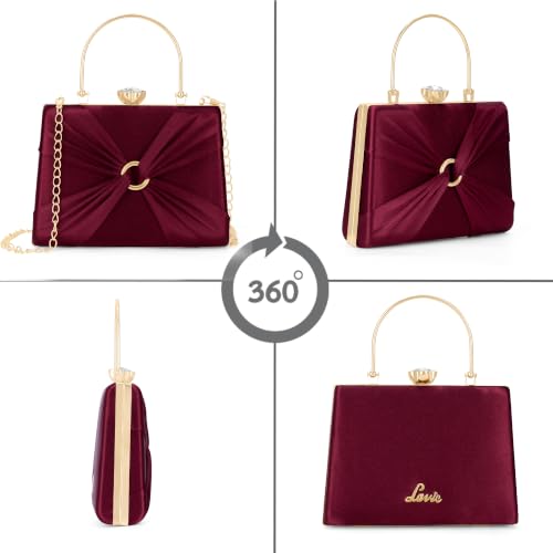 Lavie Women's Misha Handle Frame Clutch | Ladies Purse | Gift For Women