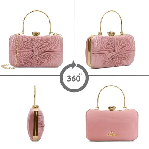 Lavie Women's Ruby Knot Framed Clutch | Ladies Purse | Gift For Women